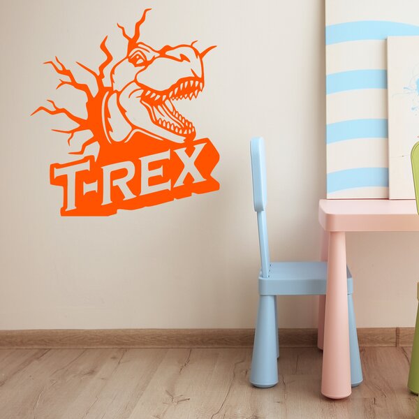 Živá Zeď Samolepka Dinosaurus T-REX Barva: černá