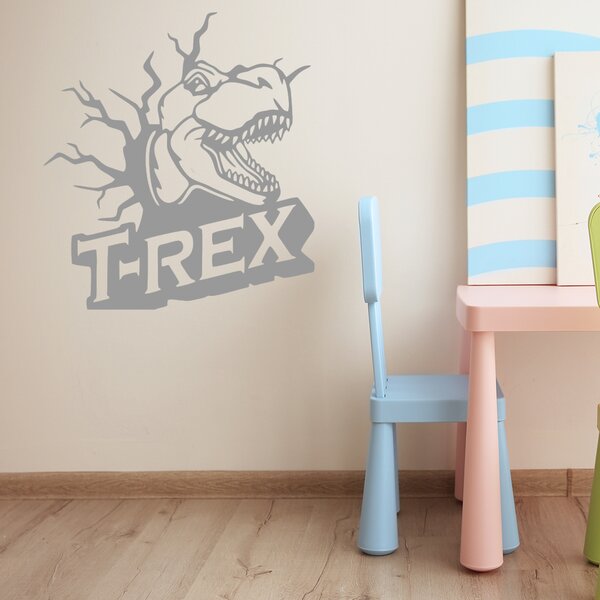 Živá Zeď Samolepka Dinosaurus T-REX Barva: černá