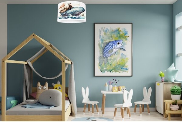 Dětské stropní svítidlo OCEAN 1xE27/60W/230V