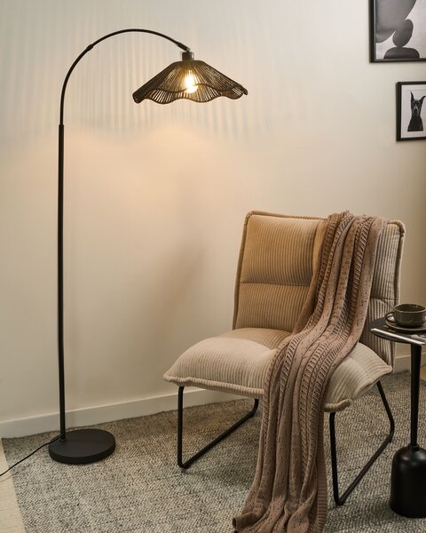 Stojací lampa MIGORI Papír Černá