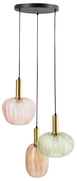 Závěsná lampa NJORO Sklo Pestrá