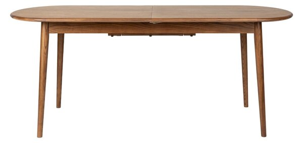Rozkládací jídelní stůl s přídavnou deskou s deskou v dekoru ořechového dřeva 90x180 cm Twist – Zuiver
