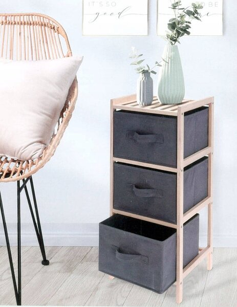 Regál Home Styling Collection 27,5 cm x 65 cm x 25,4 cm šedý