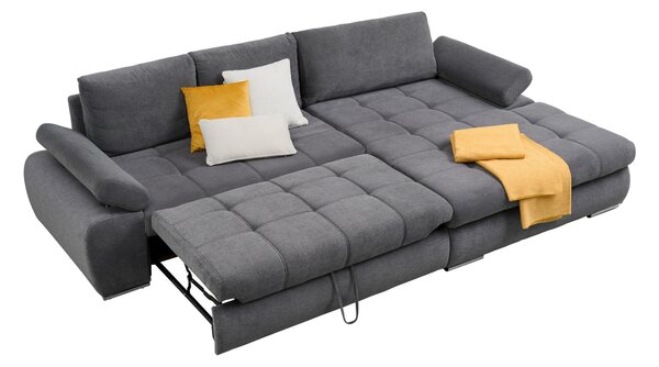 ROHOVÁ SEDAČKA, textil, šedá Carryhome - Sedací soupravy