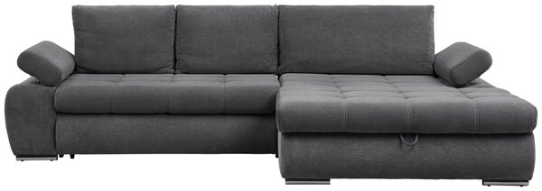 ROHOVÁ SEDAČKA, textil, šedá Carryhome - Sedací soupravy