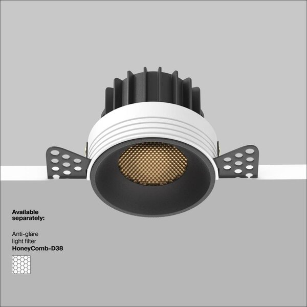 MAYTONI Vestavné svítidlo Round 12W IP 20 DL058-12W3K-TRS-B