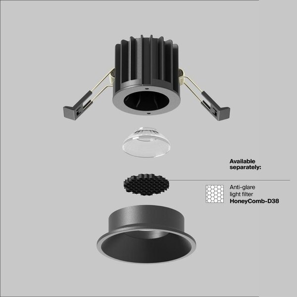 MAYTONI Vestavné svítidlo Round 7W IP 20 DL058-7W3K-B