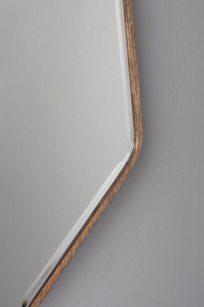 Nástěnné zrcadlo s dřevěným rámem 39,5x90 cm Basil – Dutchbone