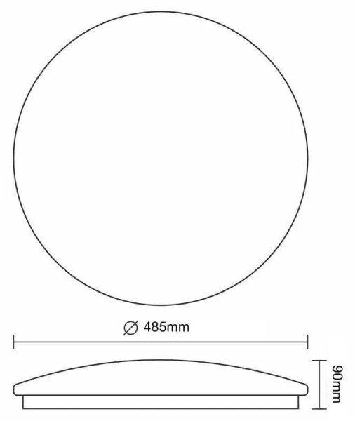 LED Stropní svítidlo STAR LED/48W/230V 3000-6500K + dálkové ovládání