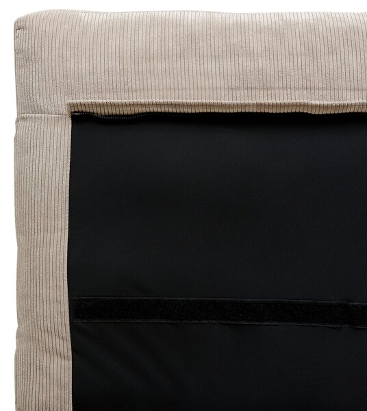 Postel Manšestr MELLE 140 x 200 cm Taupe