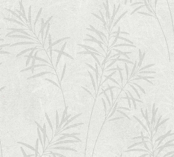 A.S. Création | Vliesová tapeta na zeď Terra 38919-5 | 0,53 x 10,05 m | bílá, metalická, šedá