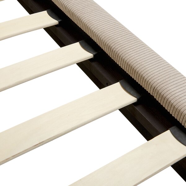 Postel Manšestr MELLE 140 x 200 cm Taupe