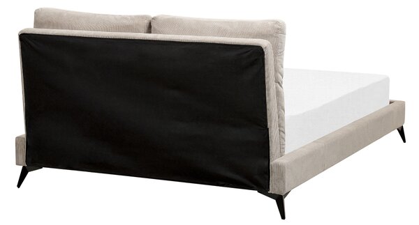 Postel Manšestr MELLE 140 x 200 cm Taupe