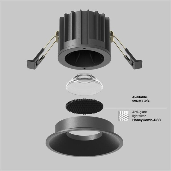 MAYTONI Vestavné svítidlo Round 12W IP 20 DL058-12W3K-B