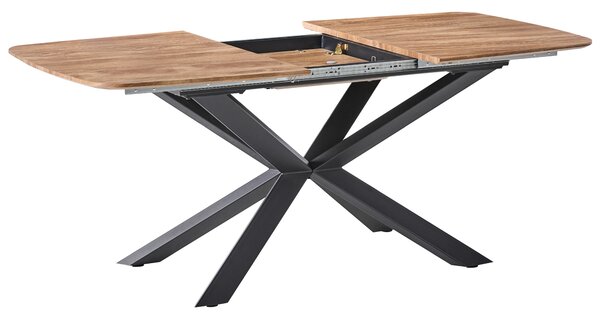 Rozkládací jídelní stůl GAIRDNER Hnědá 140/180 cm 90 cm