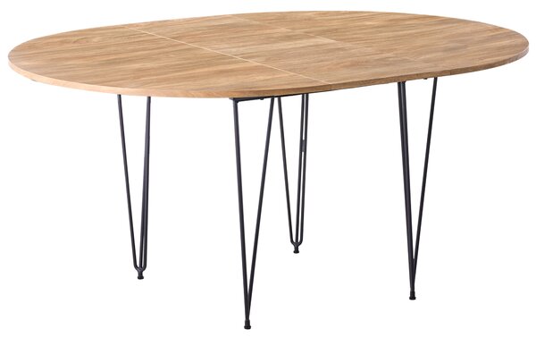 Rozkládací jídelní stůl LOUISE Hnědá 120/160 cm 120 cm