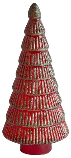 Sada 2 sošek PURUVESI 31/36 cm Vánoční stromek Červená/Zelená