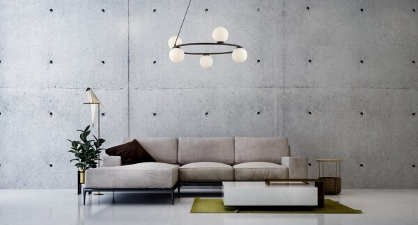 Lustr na lanku GAMA 5xG9/12W/230V černá