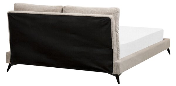 Postel Manšestr MELLE 160 x 200 cm Taupe