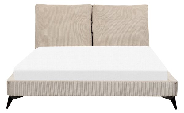 Postel Manšestr MELLE 160 x 200 cm Taupe