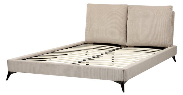 Postel Manšestr MELLE 160 x 200 cm Taupe