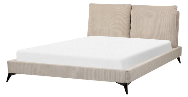Postel Manšestr MELLE 160 x 200 cm Taupe