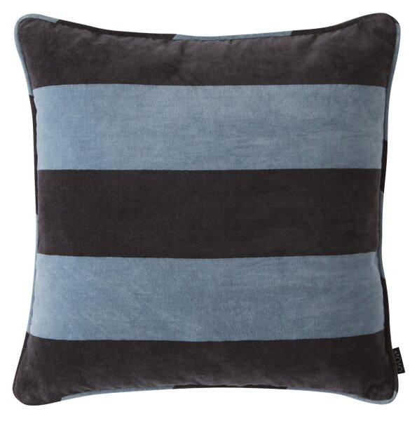 Sametový polštář Velvet Anthracite Blue Oyoy