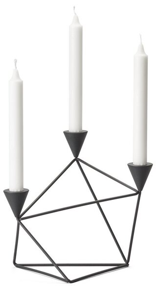 Svícen Pythagoras Black Design House Stockholm