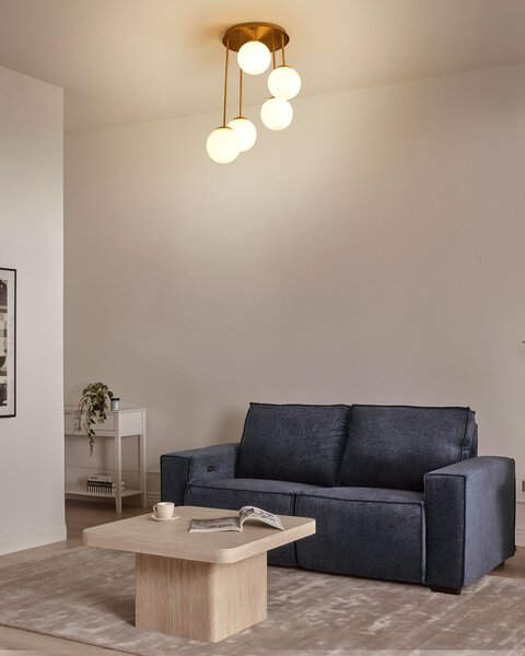 Závěsná lampa s 5 světly RIANA Kov Mosazná