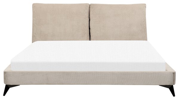 Postel Manšestr MELLE 180 x 200 cm Taupe