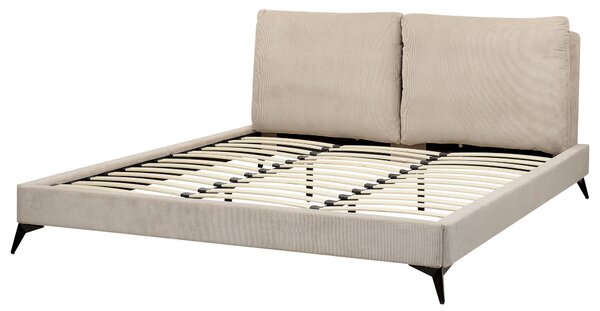 Postel Manšestr MELLE 180 x 200 cm Taupe