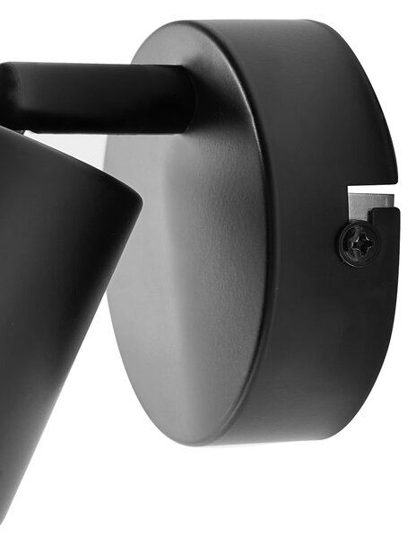 Sada 2 nástěnných lamp NYANDO Kov Černá