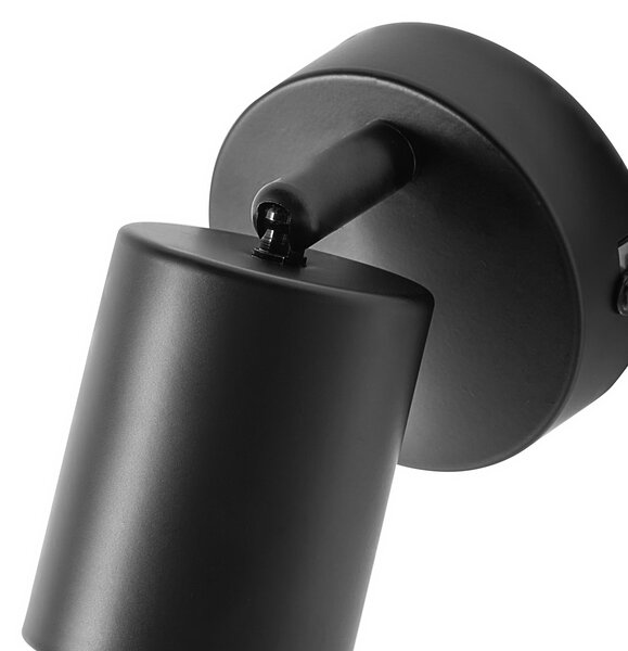 Sada 2 nástěnných lamp NYANDO Kov Černá