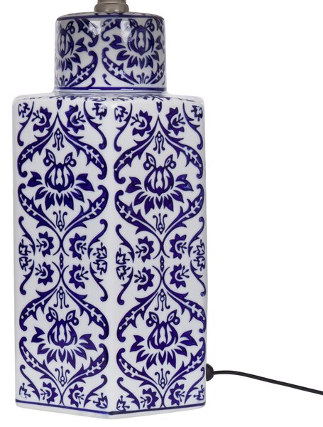 Stolní lampa MARCELIN Porcelán Bílá/Modrá