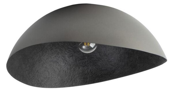 Přisazený lustr SOLARIS 1xE27/60W/230V stříbrná/černá