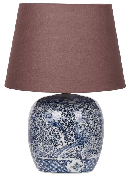 Porcelánová stolní lampa bílá/modrá NEIRA