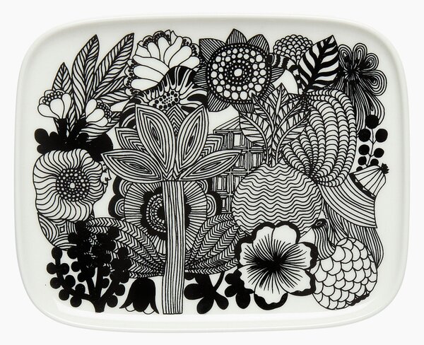 Servírovací talíř Oiva Siirtolapuutarha 15x12 cm Marimekko