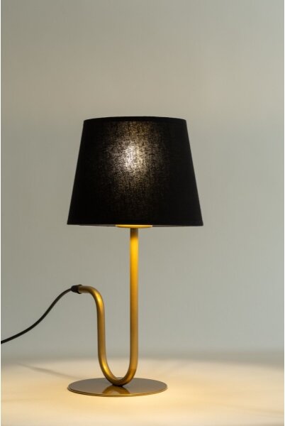 Stolní lampa VOLUTTO 1xE27/60W/230V černá/měděná