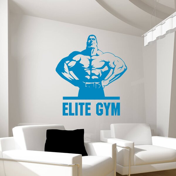 Živá Zeď Samolepka Elite Gym Barva: černá