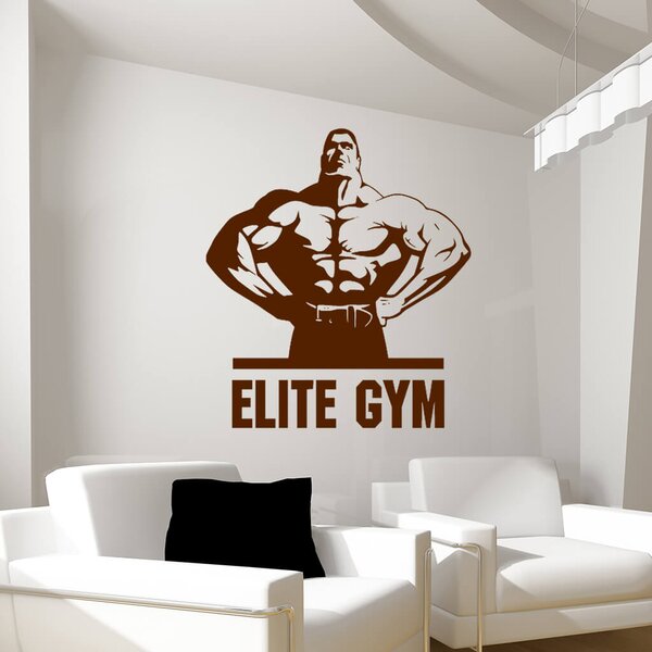 Živá Zeď Samolepka Elite Gym Barva: černá