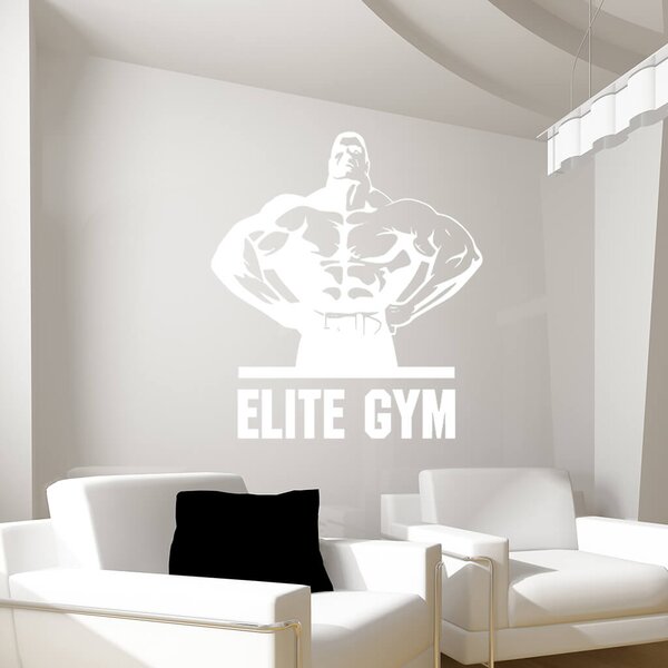 Živá Zeď Samolepka Elite Gym Barva: černá