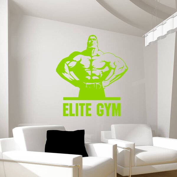 Živá Zeď Samolepka Elite Gym Barva: černá