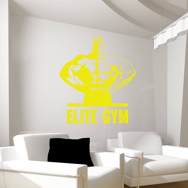 Živá Zeď Samolepka Elite Gym Barva: černá
