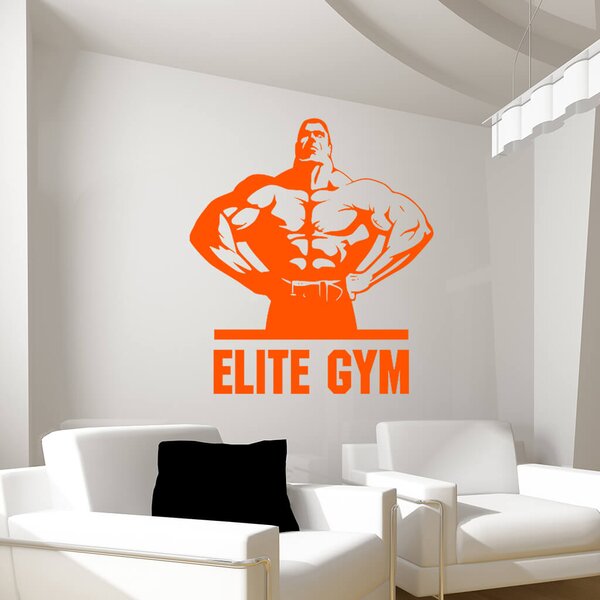 Živá Zeď Samolepka Elite Gym Barva: černá