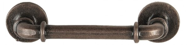 Hnědé litinové madlo Jonathan – 13x4x3 cm
