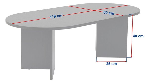 ASIR Konferenční stolek Sable vápenec