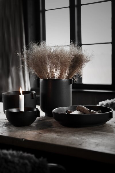 Květináč Kruka Black 22,5 cm Ernst