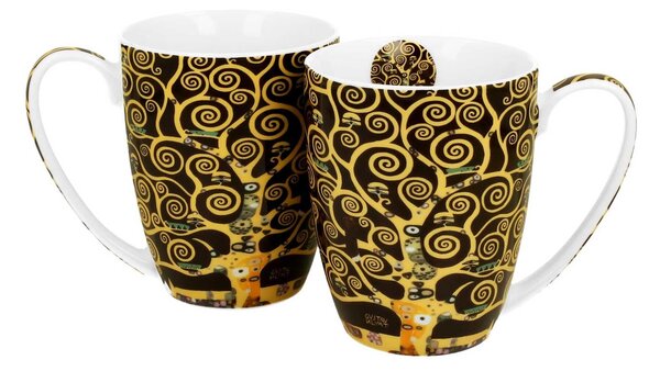 Porcelánový hrnek Klimt Tree Of Life 350 ml sada 2ks