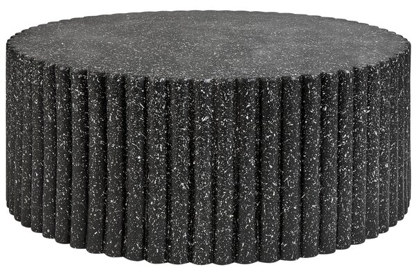 Konferenční stolek POZZA II 106 cm 106 cm Terrazzo efekt Černé terrazzo