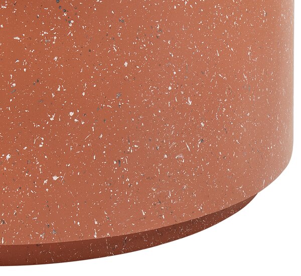 Konferenční stolek TREZZO 90 cm 90 cm Terrazzo efekt Červené terrazzo